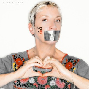 Annie Lennox, proud to join NO H8 Campaign's worldwide movement and support equality for all!